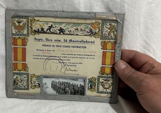 Franco diploma instructor de ametralladoras