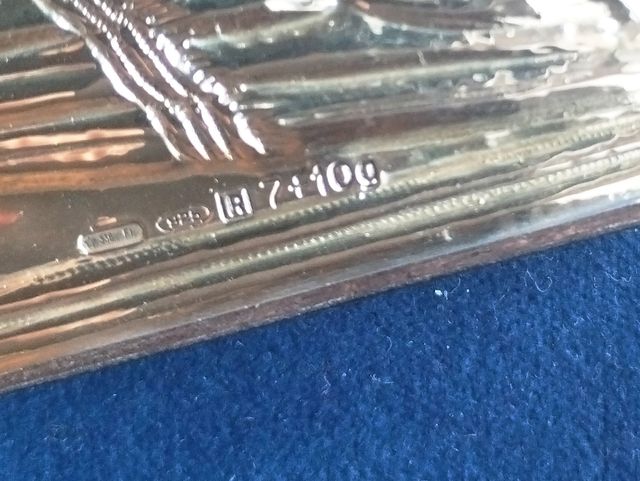 Icona bizantina in argento.