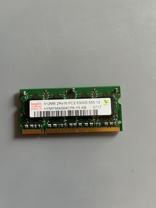 Memoria RAM SODIMM DDR2 512MB Hynix 667MHz