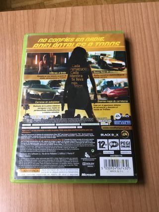 Juego Xbox 360 completo need for speed underground