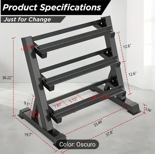 Soporte mancuernas gym pesas