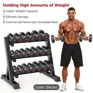 Soporte mancuernas gym pesas