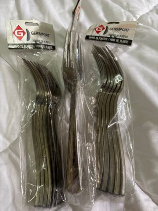 Tenedores de plastico