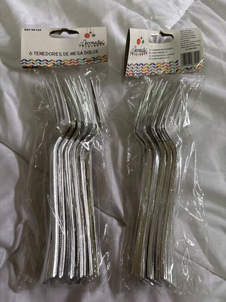 Tenedores de plastico
