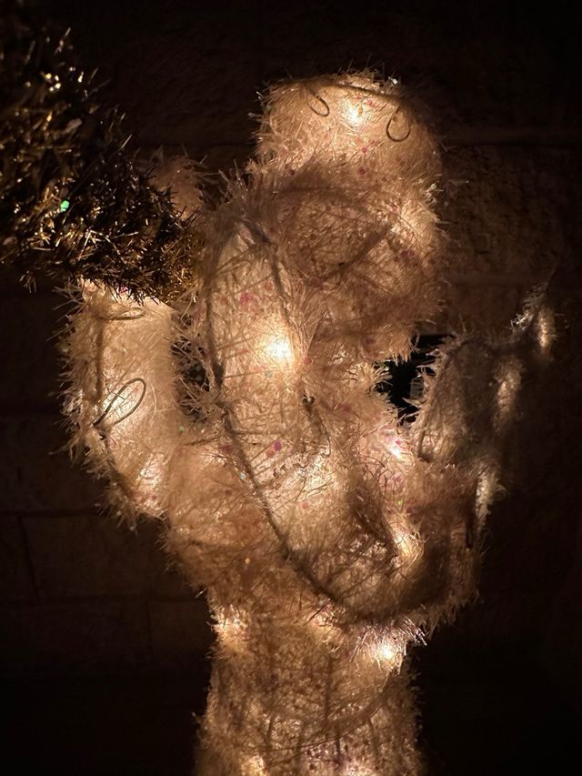 Angel de Navidad con luz