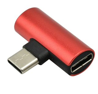 Adaptador 2 en 1 Tipo - C a Tipo - C Música + Carg