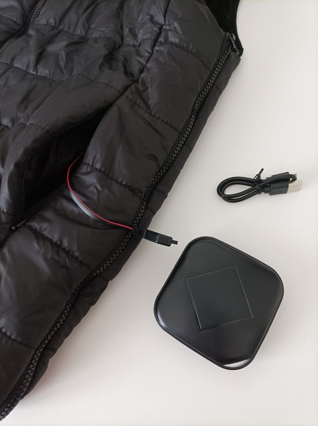 Gilè riscaldante unisex con power bank