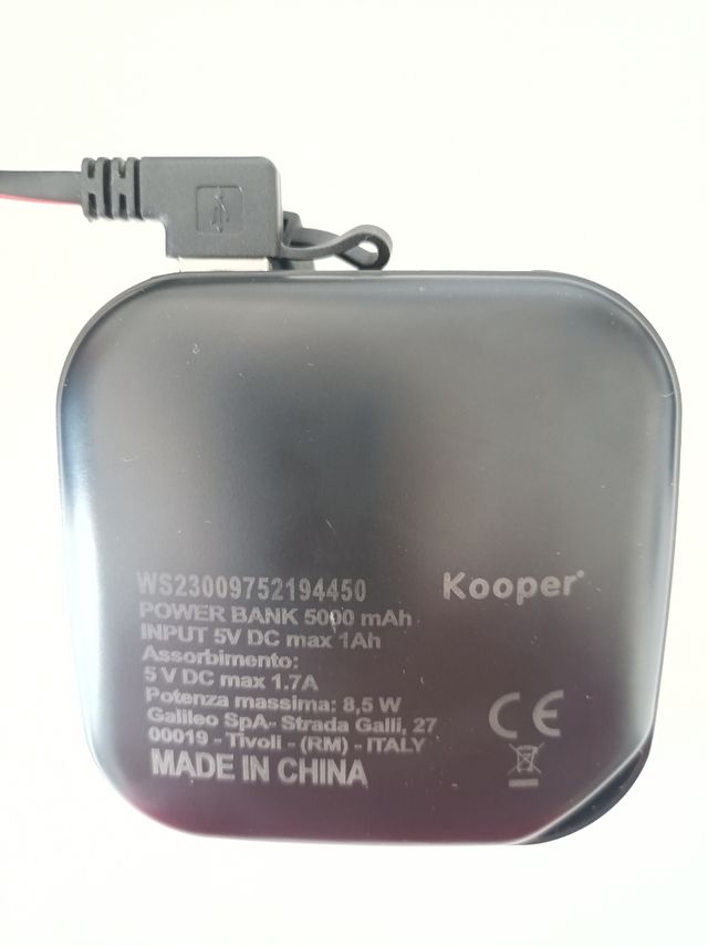 Gilè riscaldante unisex con power bank