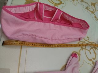 Vestito per bambole con cappellino e trasportino