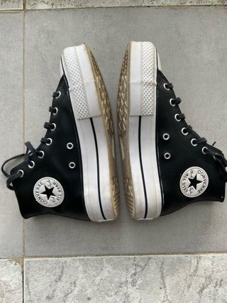Converse Chuck Taylor plataforma negras