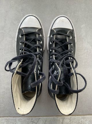 Converse Chuck Taylor plataforma negras