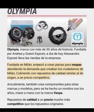 CILINDRO Peugeot Speedfight LC 50cc MARCA OLYMPIA