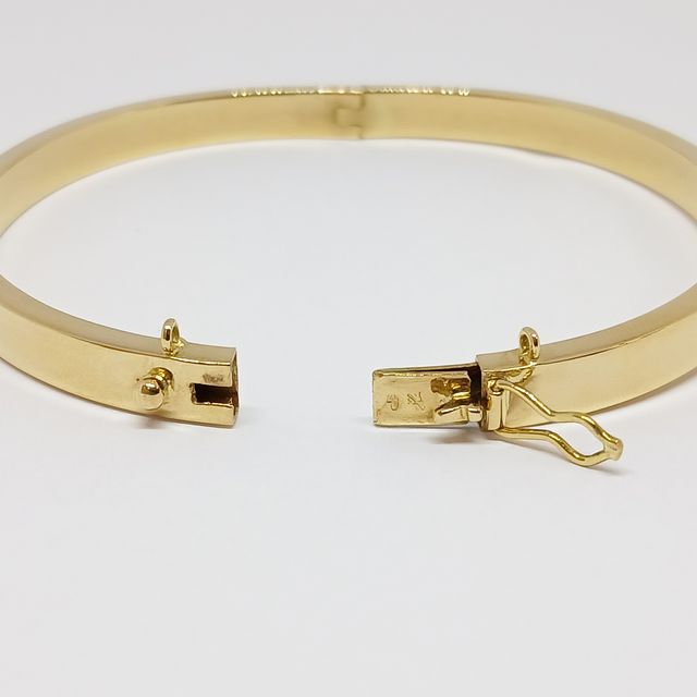 Esclava Oro Oval Lisa