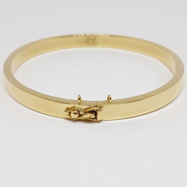 Esclava Oro Oval Lisa