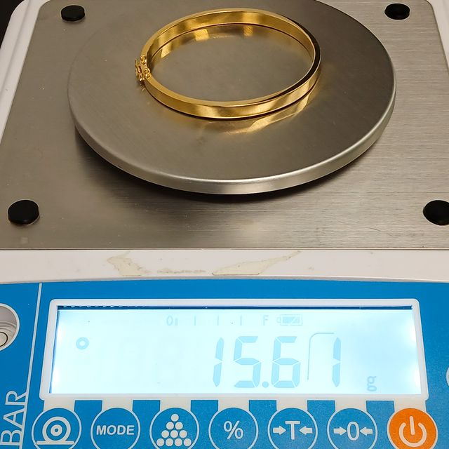 Esclava Oro Oval Lisa
