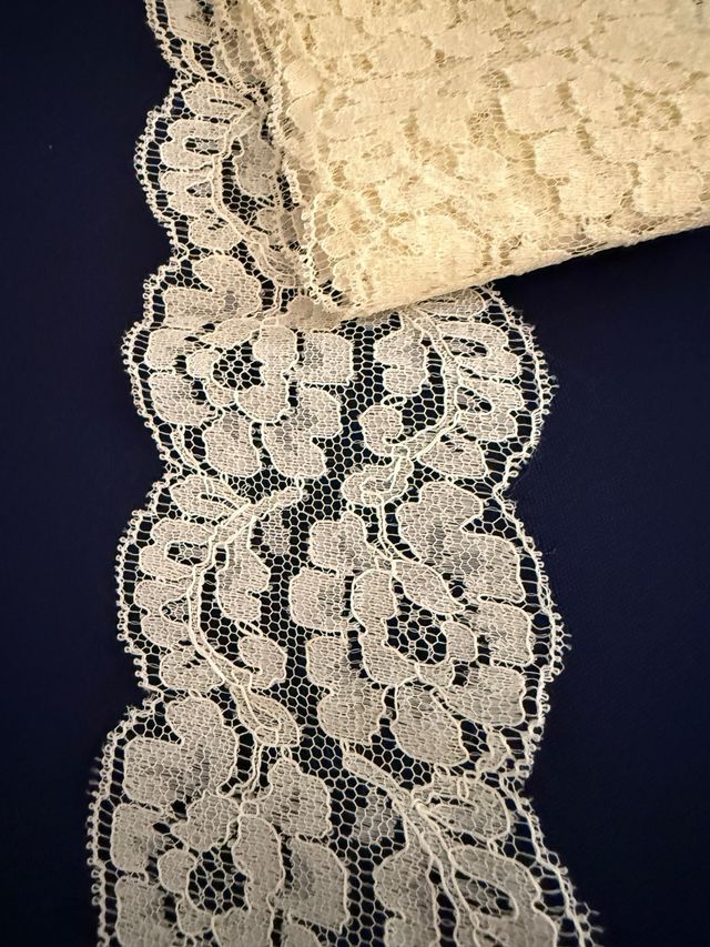 Punta de encaje 2 tiras de 7 cm ancho