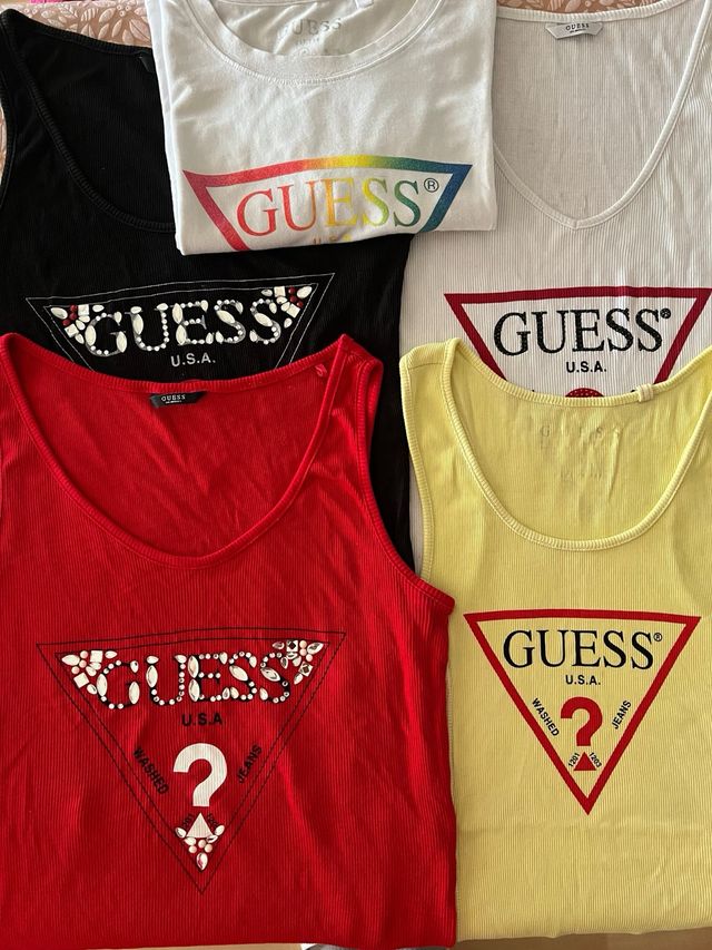 Camisetas Guess sin mangas 