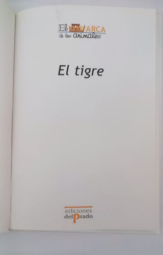 Libro El tigre