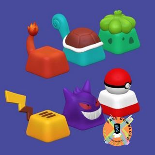 Key caps Pokemon Impresas en 3D