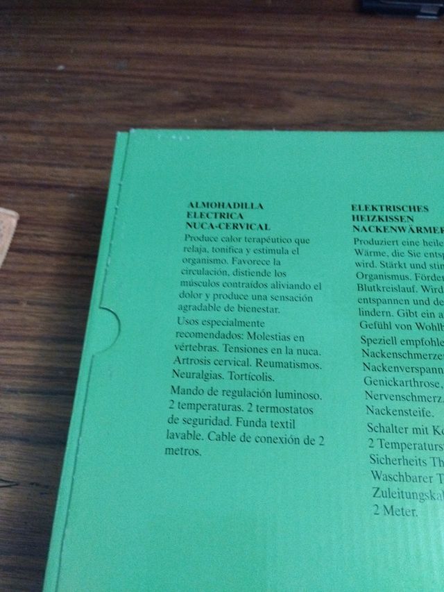 Almohadilla nuca cervicales