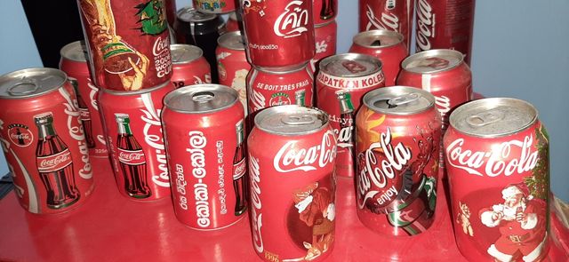 56 lattine coca cola d collezione