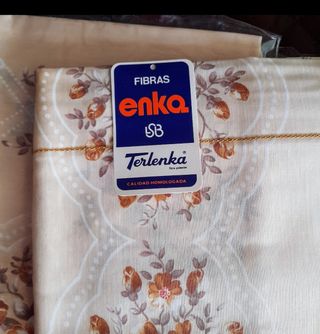 Juego sábanas vintage 70's Terlenka cama 80. NUEVO