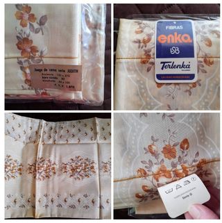 Juego sábanas vintage 70's Terlenka cama 80. NUEVO