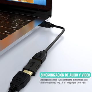 Adaptador HDMI Hembra/Hembra