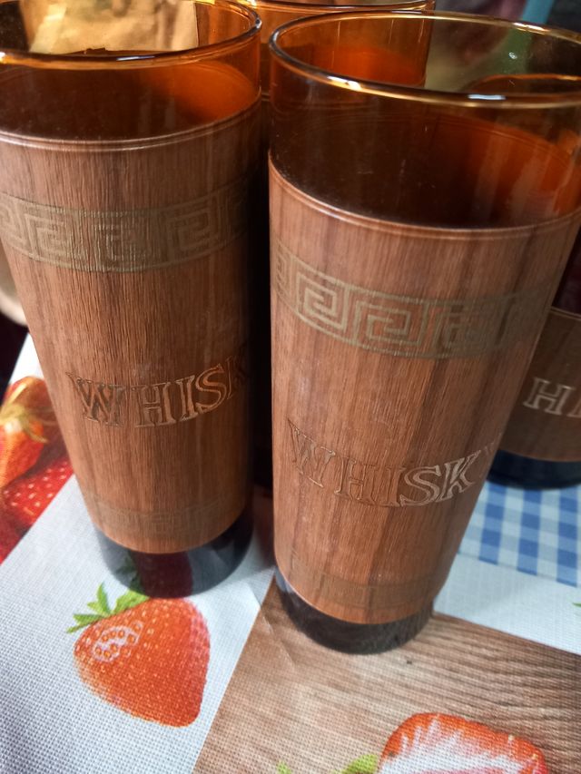 Vasos tubo whisky con cubitera