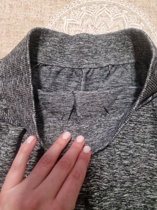 Legging gris jaspeado.