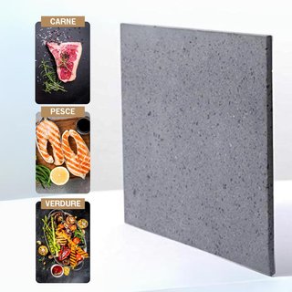 Piastra pietra Etna teglia forno pizza 40X30X2 ,