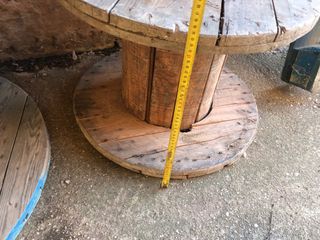 Bobinas madera para mesa