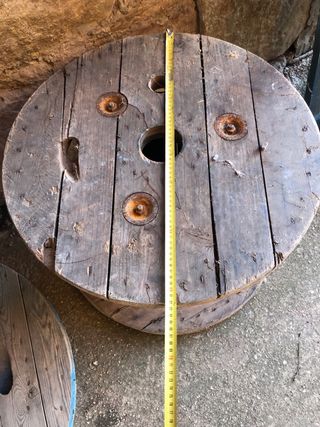 Bobinas madera para mesa