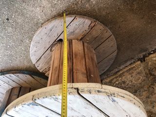 Bobinas madera para mesa