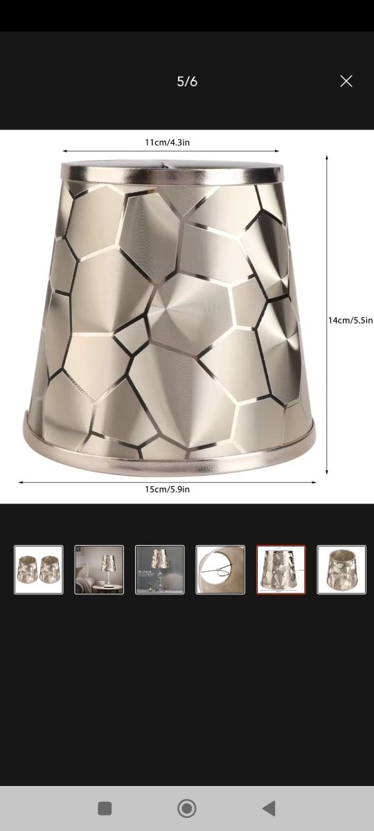 Pantallas lampara mesa o noche