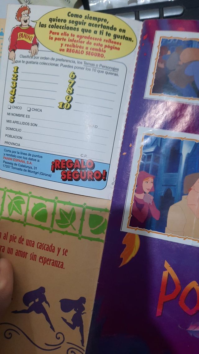 Album cromos Pocahontas COMPLETO