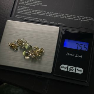 Pendientes de oro 18kt con gemas