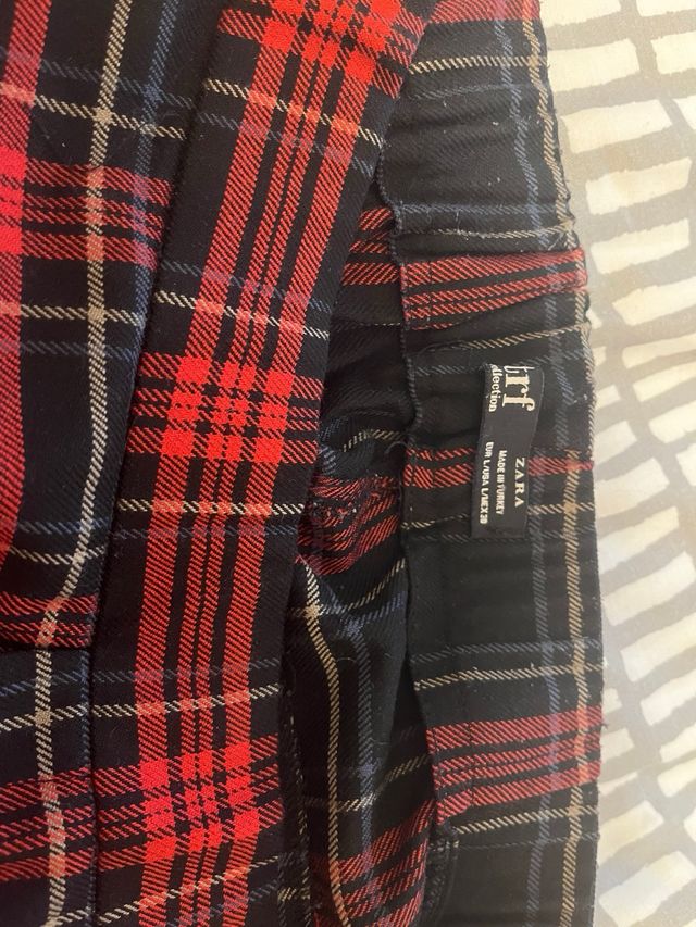 Pantalon de cuadros de zara
