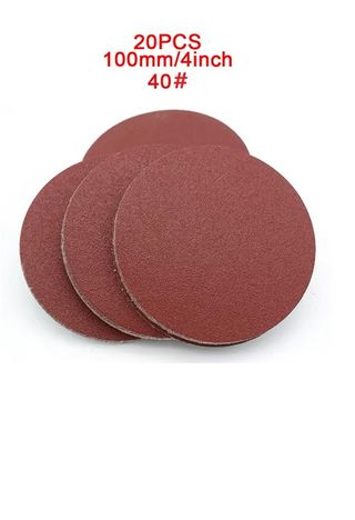 20 pz Disco Carta Vetrata gr 100 4 pollici 100mm