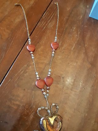 Collana bijotteria cuoricini