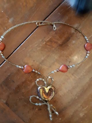 Collana bijotteria cuoricini