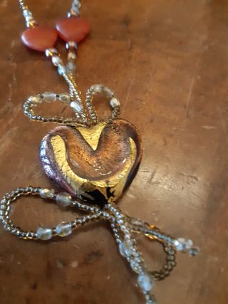 Collana bijotteria cuoricini