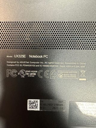 ASUS ux325e notebook pc OLED#19850E