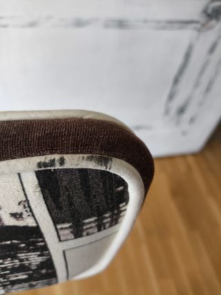 Silla- taburete giratorio con respaldo