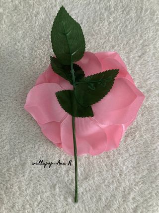 Pendientes y flor rosa tocado de flamenca