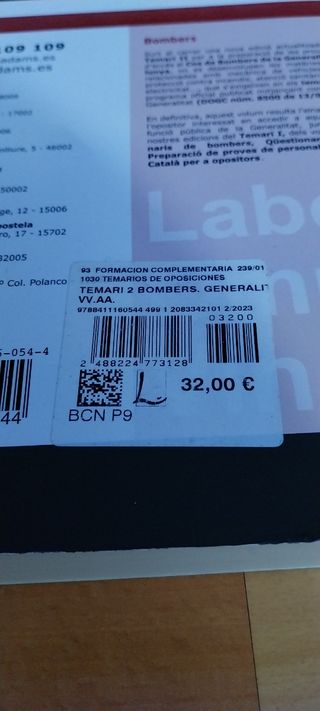 Temario oposición Bombers Generalitat