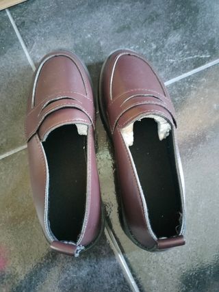 Mocasines escolares marrones