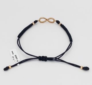 Pulsera macramé Oro rosa 18k-Infinito