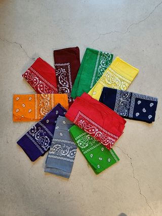 10 Bandanas estilo Paisley Cachemire Rou