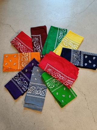 10 Bandanas estilo Paisley Cachemire Rou